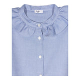 IL GUFO camicia manica lunga con colletto rouches Azzurro per Neonata A24CL239C0052N AZZURRO IL GUFO 