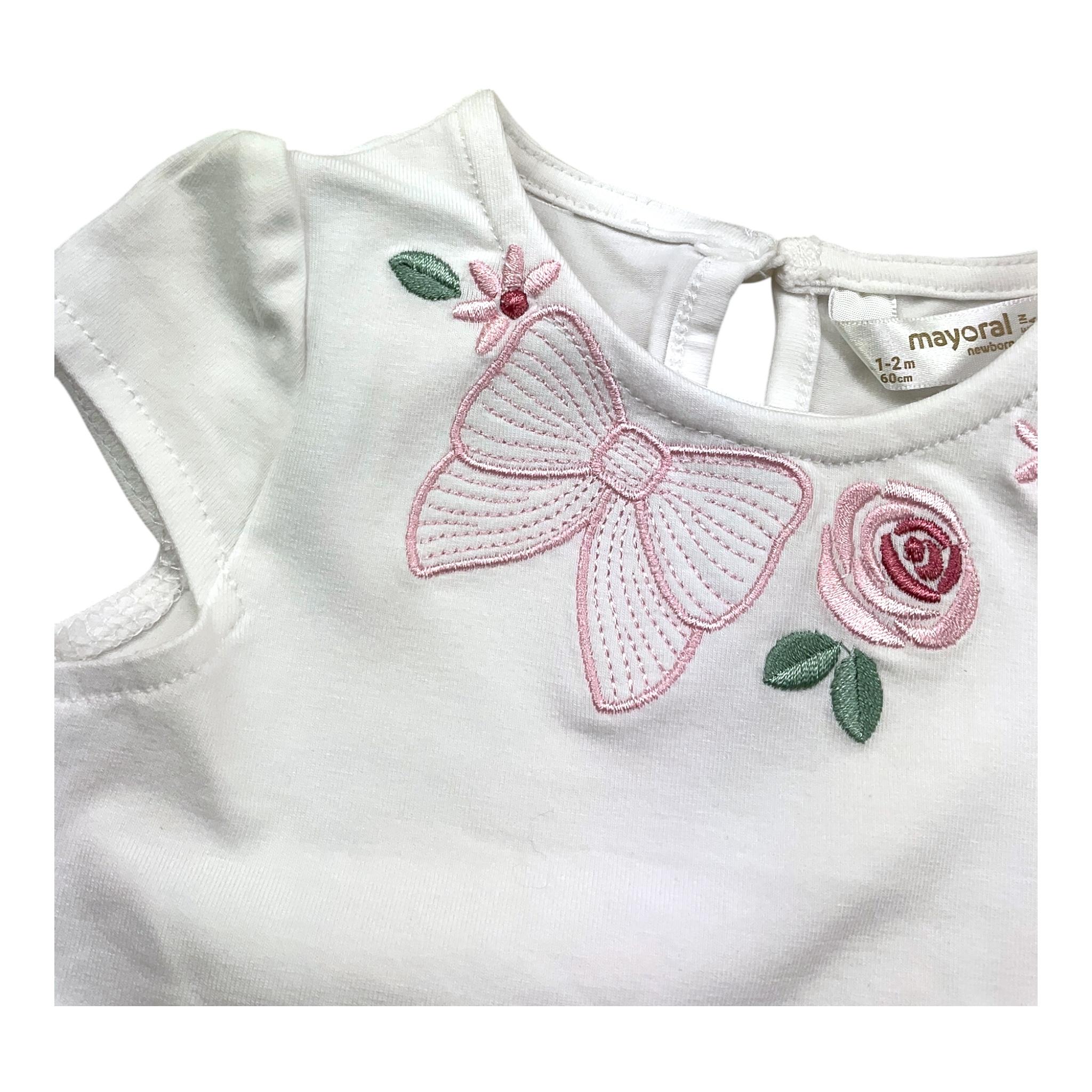 Mayoral Completo 2 Pezzi Canotta-Culotte per Neonata 1663 BIANCO/ROSA MAYORAL 