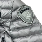 BLAUER giubbino tinta unita con zip e cappuccio Grigio per Bambino 23WBLKC02228J GRIGIO BLAUER 