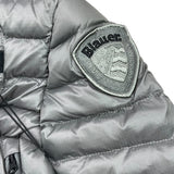 BLAUER giubbino tinta unita con zip e cappuccio Grigio per Bambino 23WBLKC02228J GRIGIO BLAUER 
