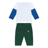 Guess Completo 2 Pezzi Shirt-Bermuda per Neonato I5RG04K8HM4 VERDE GUESS 