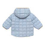 K-WAY giubbino reversibile con zip e cappuccio bicolore Beige/azzurro per Neonato K7132PWOXX BEIGE/AZZURRO K-WAY 