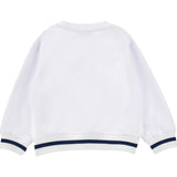 Monnalisa Felpa Chiusa Girocollo Tinta Unita con Stampa per Bambina 19E614 BIANCO MONNALISA 