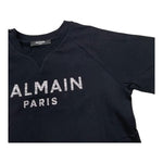 BALMAIN t-shirt girocollo tinta unita cn logo Nero per Bambino BS8P41 NERO BALMAIN 