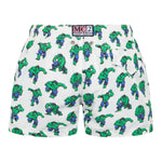Saint Barth Costume Modello Boxer Tinta Unita con Stampa Hulk per Bambino HULK01X BIANCO SAINT BARTH 