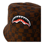 Sprayground Cappello Modello Pescatore Fantasia Quadri per Bambino SP14998GRY MARRONE SPRAYGROUND 