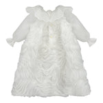 LA STUPENDERIA abito tinta unita con tulle Bianco per Neonata CCAB22 BIANCO LA STUPENDERIA 