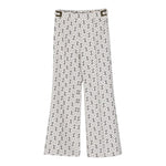 Elisabetta Franchi Pantalone tinta unita Stampe Logo Panna per Bambina EFPA192 PANNA ELISABETTA FRANCHI 