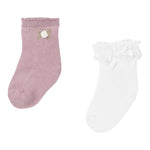 MAYORAL set calzini bicolore Bianco/rosa per Neonata 10655 BIANCO/ROSA MAYORAL 