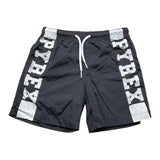 Pyrex Costume Modello Bermuda Tinta Unita Con Stampa Nero Per Bambino