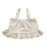 Janice Top Tinta Unita con Bretelle per Bambina JN237R BIANCO JANICE 