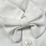 Isabel & Martinez Set Camicia-Papillion Tinta Unita per Neonato IM24B91 BIANCO ISABEL & MARTINEZ 