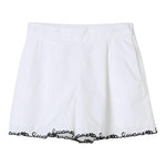 Simonetta Short Tinta Unita con Girovita Regolabile per Bambina SW6A09 BIANCO SIMONETTA 
