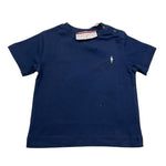 Cesare Paciotti T-Shirt Girocollo Tinta Unita con Stampa per Neonato TSP515B BLU CESARE PACIOTTI 