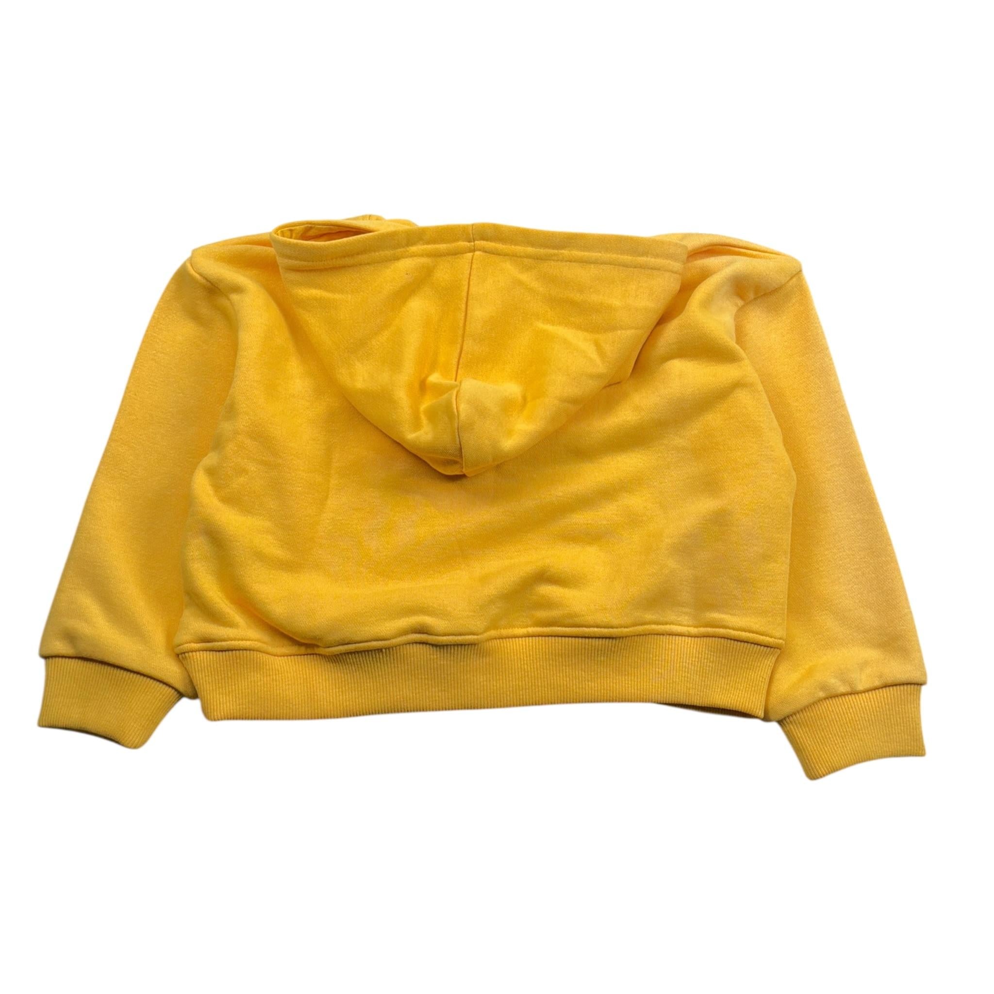 felpa tinta unita con cappuccio e stampa JIP26038FE GIALLO JUST CAVALLI 