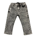 DANIELE ALESSANDRINI jeans tinta unita con girovita regolabile Grigio per Neonato 91PD00031 GRIGIO DANIELE ALESSANDRINI 