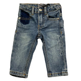 Iceberg Jeans Tinta Unita con Girovita Regolabile per Bambino PTICE4102B AZZURRO ICEBERG 