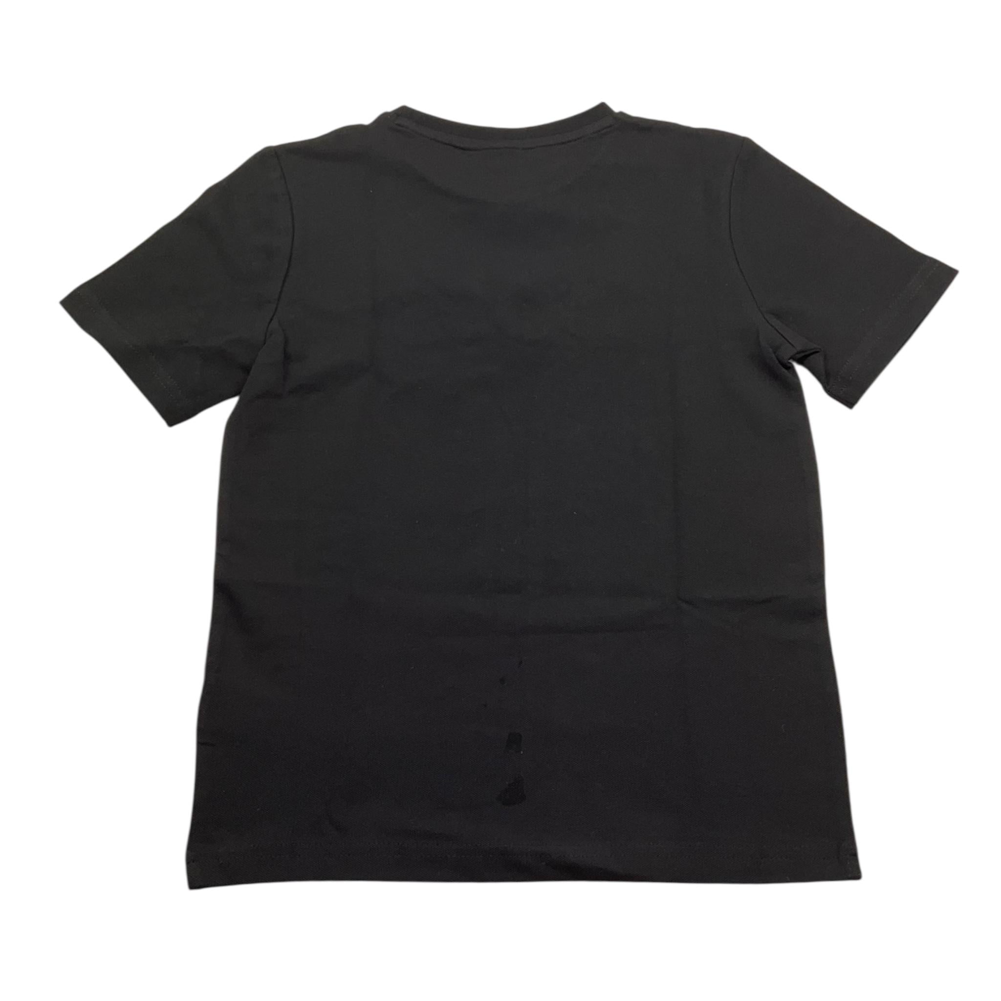 Boss T-Shirt Girocollo Tinta Unita con Logo per Bambino J52049 NERO BOSS 