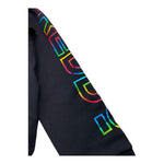 FREDDY felpa tinta unita con zip e cappuccio Nero per Bambina FR1825 NERO FREDDY 