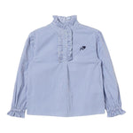 Philosophy Camicia Tinta Unita Manica Lunga Fantasia A Righe per Bambina PFCA029 BIANCO PHILOSOPHY 