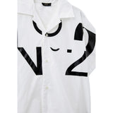 N°21 Camicia Mezza Manica tinta unita Cn Stampa Bianco per Bambino N21634 BIANCO N°21 