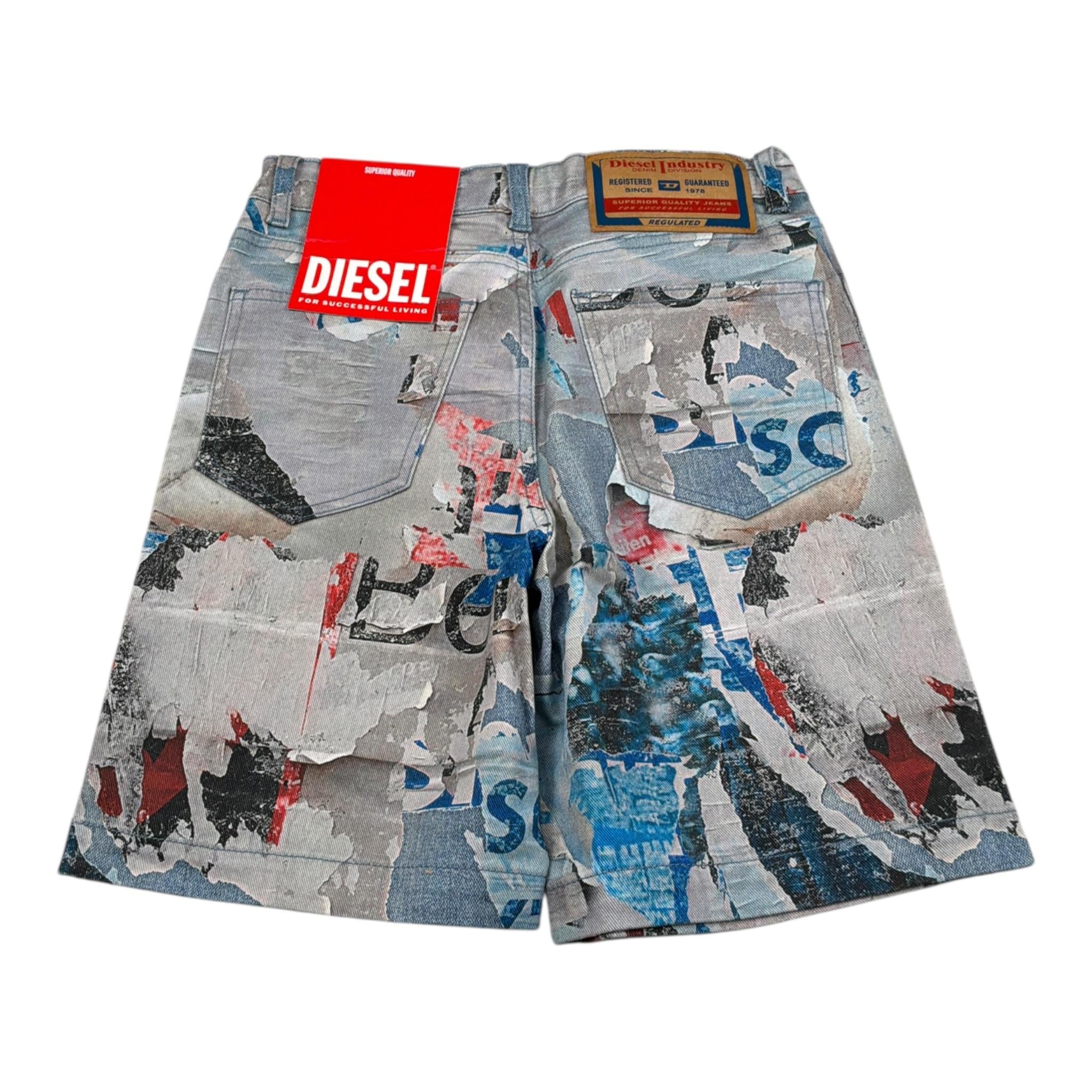 Diesel Bermuda tinta unita con Fantasia Grigio per Bambino J00512 GRIGIO DIESEL 