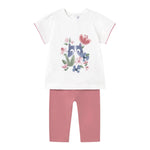 Mayoral Completo 2 Pezzi T-Shirt-Leggins per Neonata 173669 BIANCO MAYORAL 