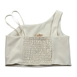 Meilisa Bai Top Tinta Unita con Bretelle per Bambina FL6358 BEIGE MEILISA BAI 