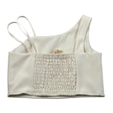 Meilisa Bai Top Tinta Unita con Bretelle per Bambina FL6358 BEIGE MEILISA BAI 