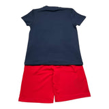 Daniele Alessandrini Completo 2 Pezzi T-Shirt - Bermuda Bicolore per Bambino 1236K00357 ROSSO/BLU DANIELE ALESSANDRINI 