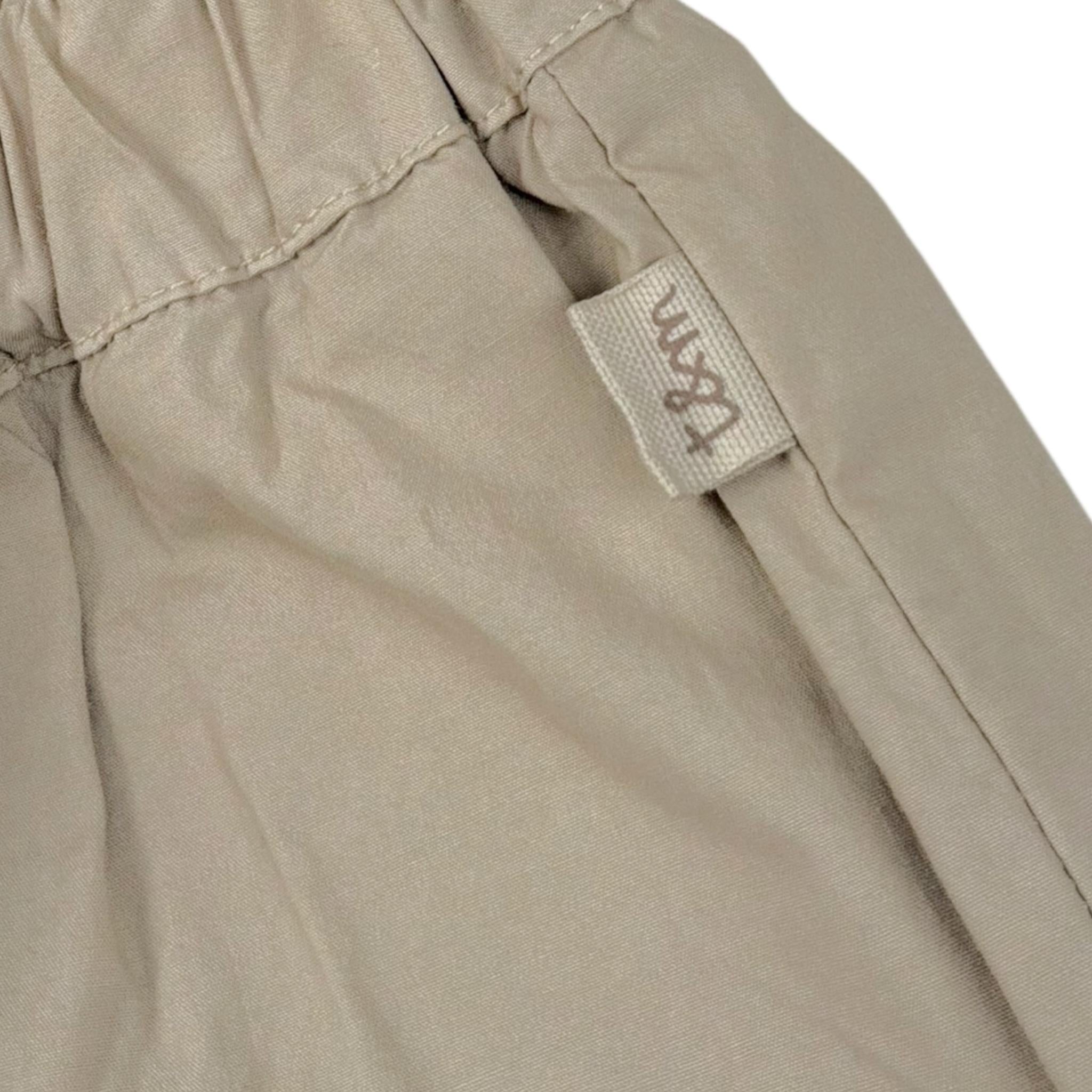 Teddy E Minou Pantalone Modello A Palazzo Tinta Unita per Neonata E25PT017C6035 BEIGE TEDDY E MINOU 