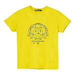 The North Face T-Shirt Girocollo Tinta Unita con Stampa per Bambino NF0A8AXGJE31XXL GIALLO THE NORTH FACE 