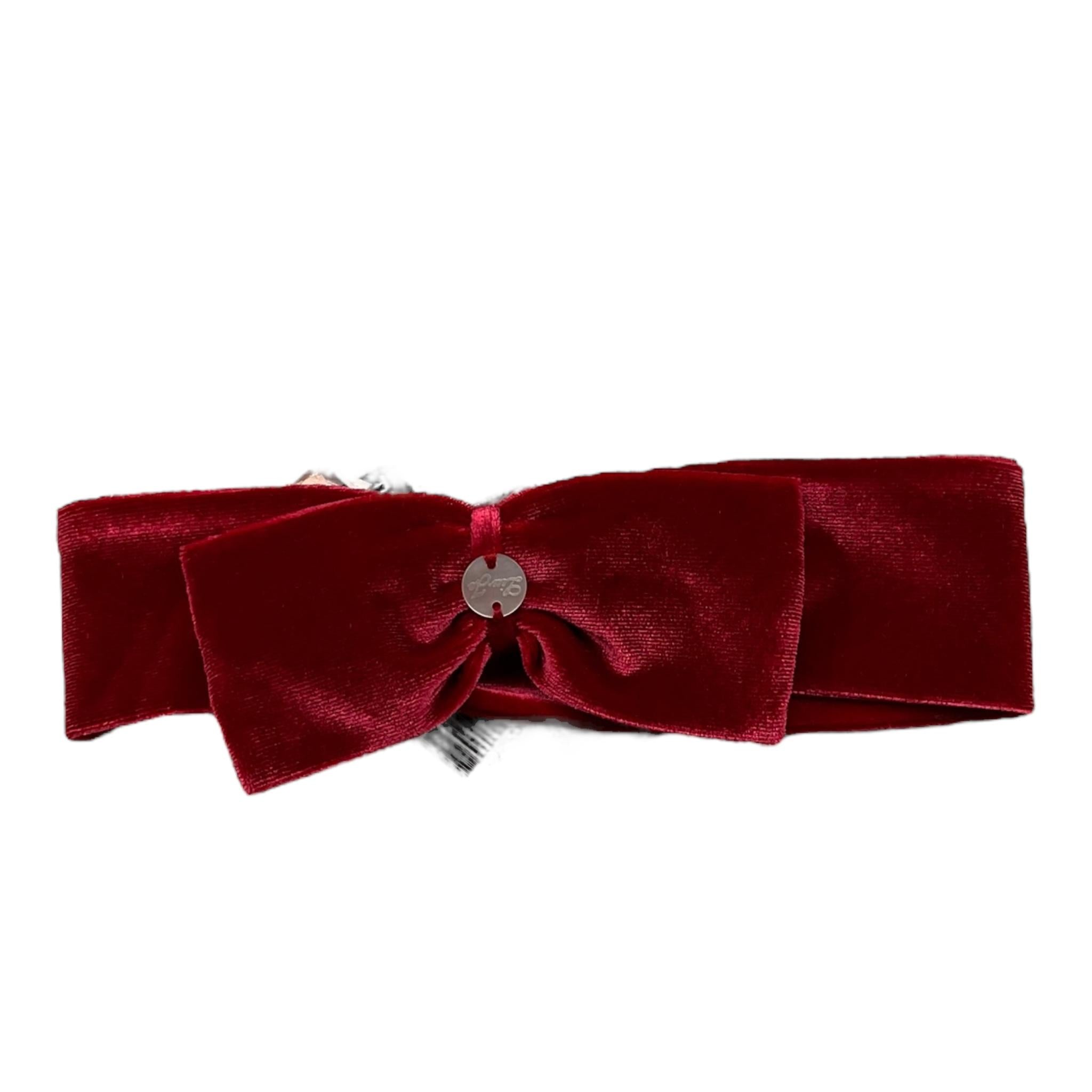 LIU JO fascia tinta unita in velluto Rosso per Neonata HF3024 ROSSO LIU JO 