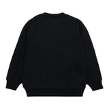 DIESEL felpa chiusa girocollo tinta unita con stampa Nero per Bambino J01787X NERO DIESEL 