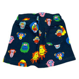 Stella Mccartney Bermuda Tinta Unita Con Stampe In Contrasto Blu Per Neonato