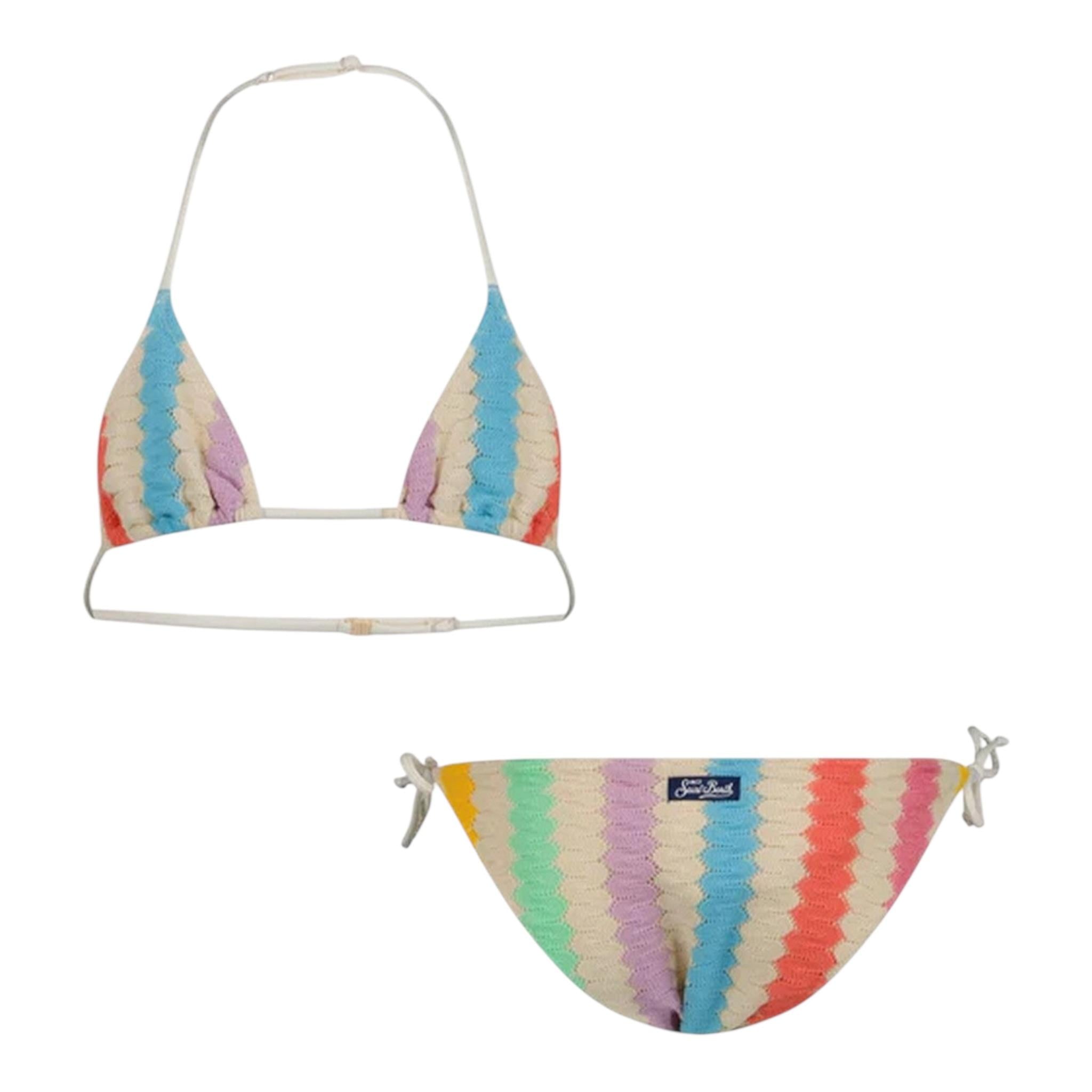 Saint Barth Costume 2 Pezzi Merletto per Bambina HOLLYXX MULTICOLOR SAINT BARTH 