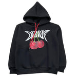 DO NOT CONFORM felpa chiusa con cappuccio tinta unita con stampa ciliegie Nero per Neonato FE027N NERO DO NOT CONFORM 