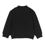DSQUARED2 felpa con zip tinta unita stampa logo Nero per Neonato DQ1797 NERO DSQUARED2 