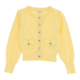 Angel'S Face Cardigan Tinta Unita con Fiocchi per Bambina NICOLETTE GIALLO ANGEL'S FACE 