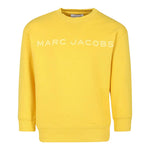 KARL LAGERFELD felpa girocollo tinta unita con stampa Giallo per Bambino W60319X GIALLO KARL LAGERFELD 