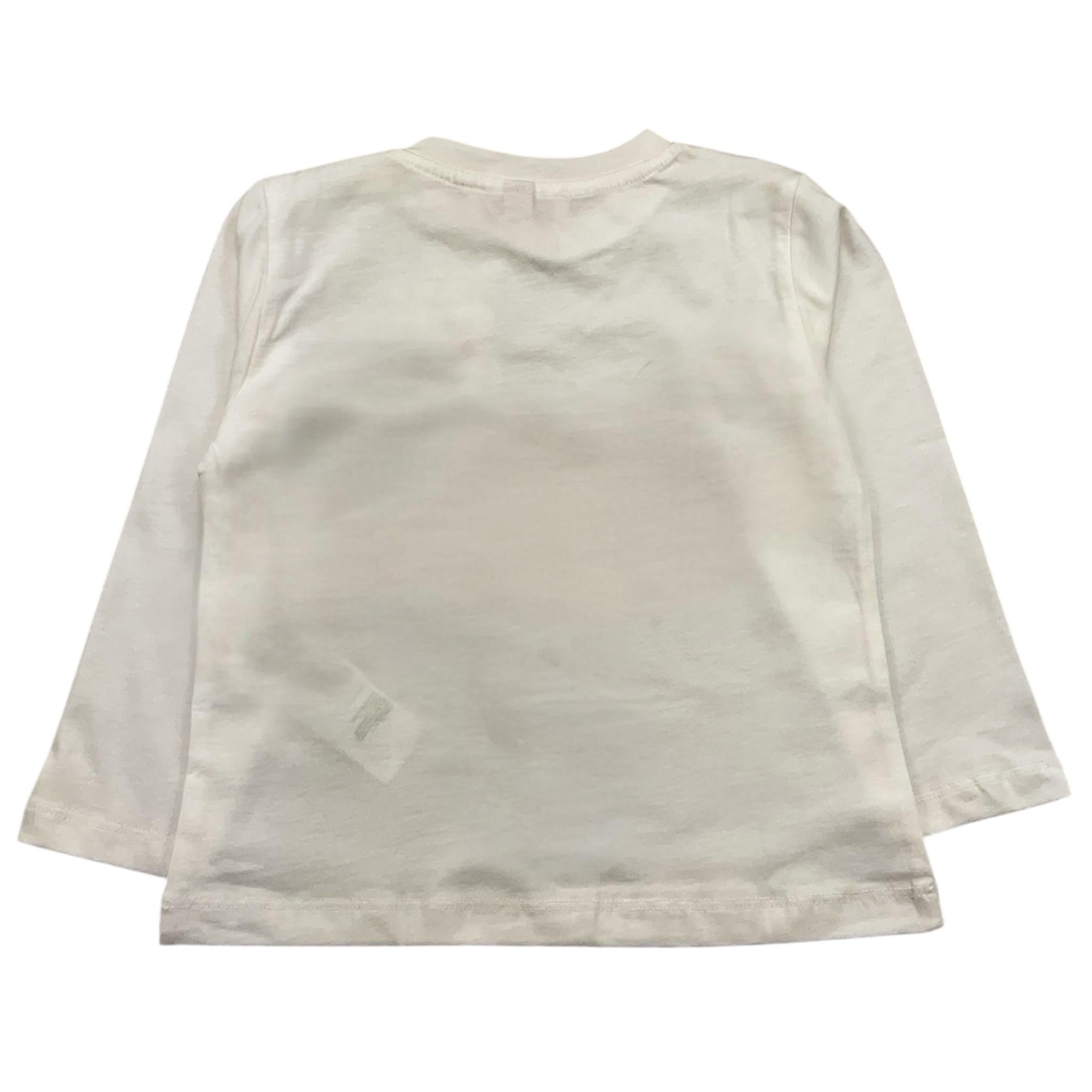 PLEASE shirt girocollo tinta unita cn stampa  Bianco per Neonata ML23030G65 BIANCO PLEASE 