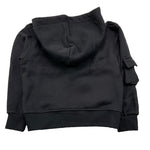 I'M BRIAN felpa chiusa con cappuccio tinta unita Nero per Bambino F3125J NERO I'M BRIAN 