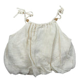 Please Top Tinta Unita Bretelline per Bambina CC88080G72X PANNA PLEASE 