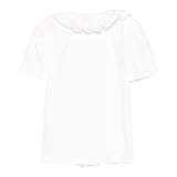 Monnalisa Camicia Tinta Unita con Colletto per Bambina 17EPAT BIANCO MONNALISA 