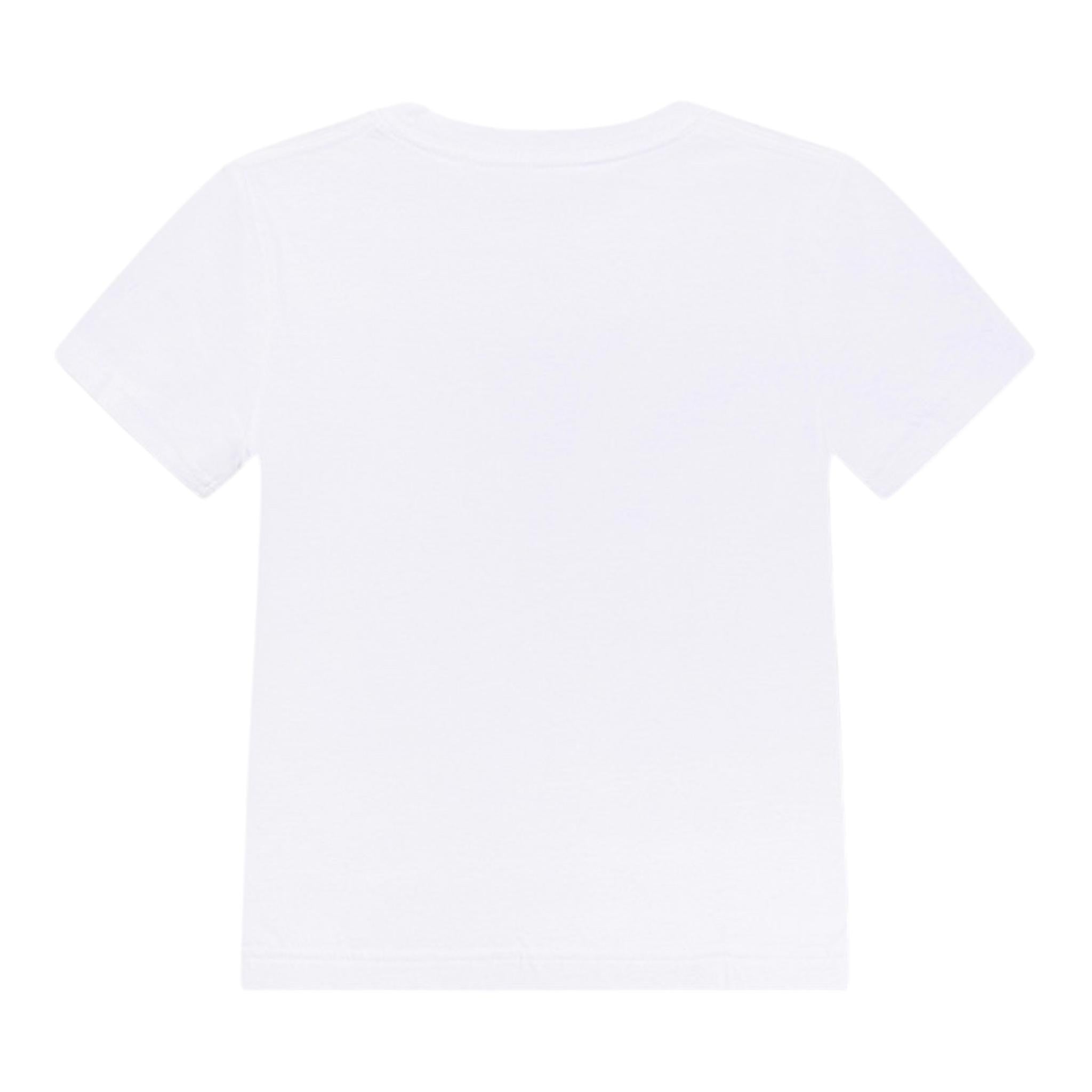 Nike T-Shirt Girocollo Tinta Unita con Logo per Bambino 8U9461 BIANCO NIKE 