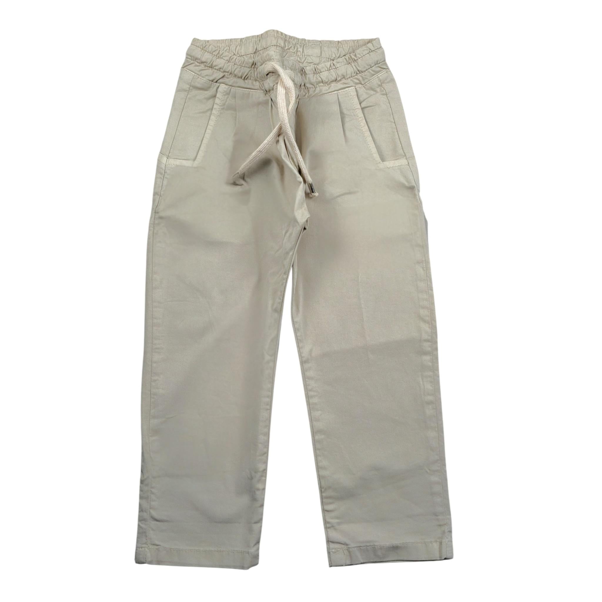 Numbers Pantalone tinta unita con Elastico In Vita Beige per Bambino RRJJR BEIGE NUMBERS 