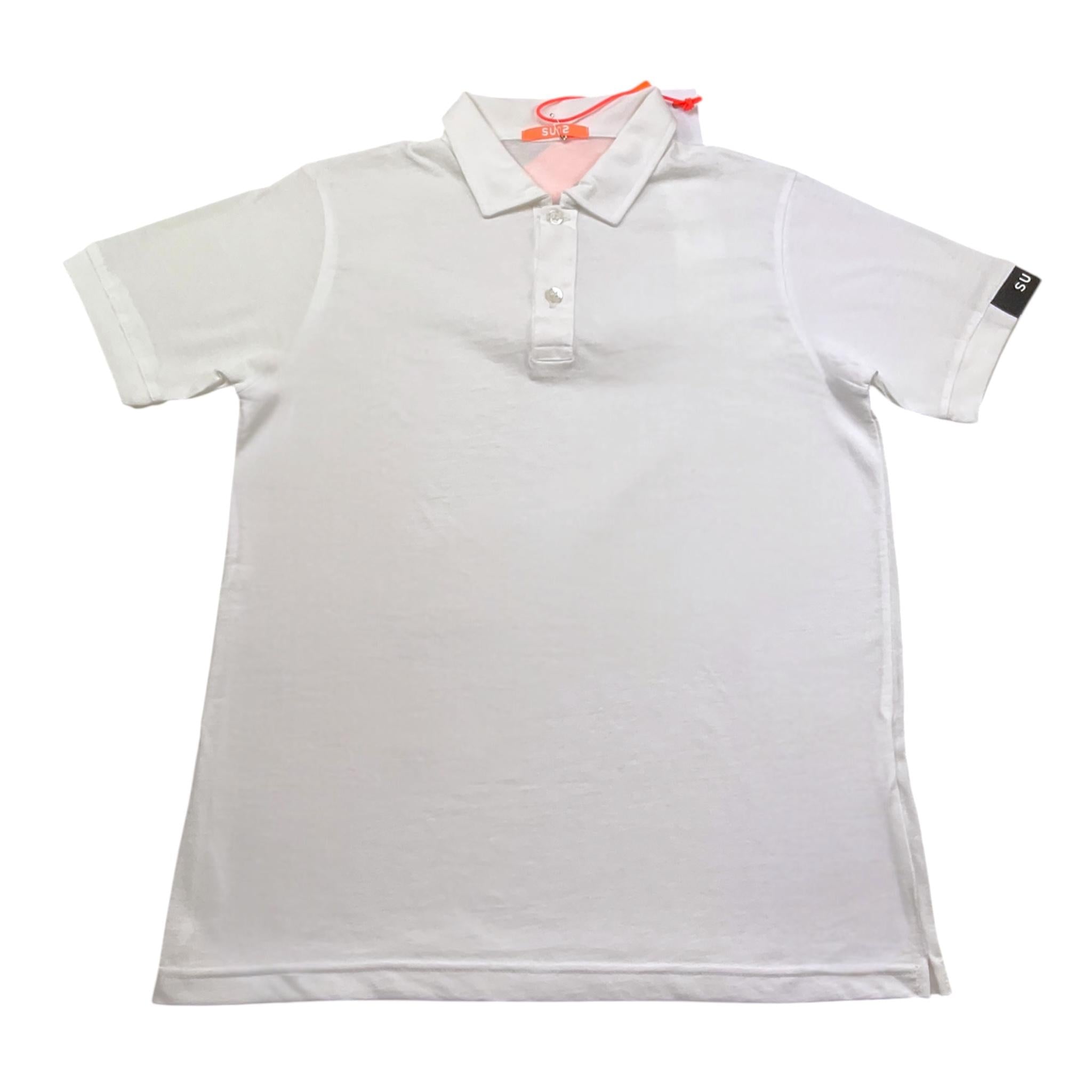Suns  Polo Mezza Manica Tinta Unita  per Bambino PLS0133U BIANCO SUNS 