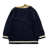 TRUSSARDI maglia tinta unita con colletto Blu per Neonato TIA25089MA BLU TRUSSARDI 