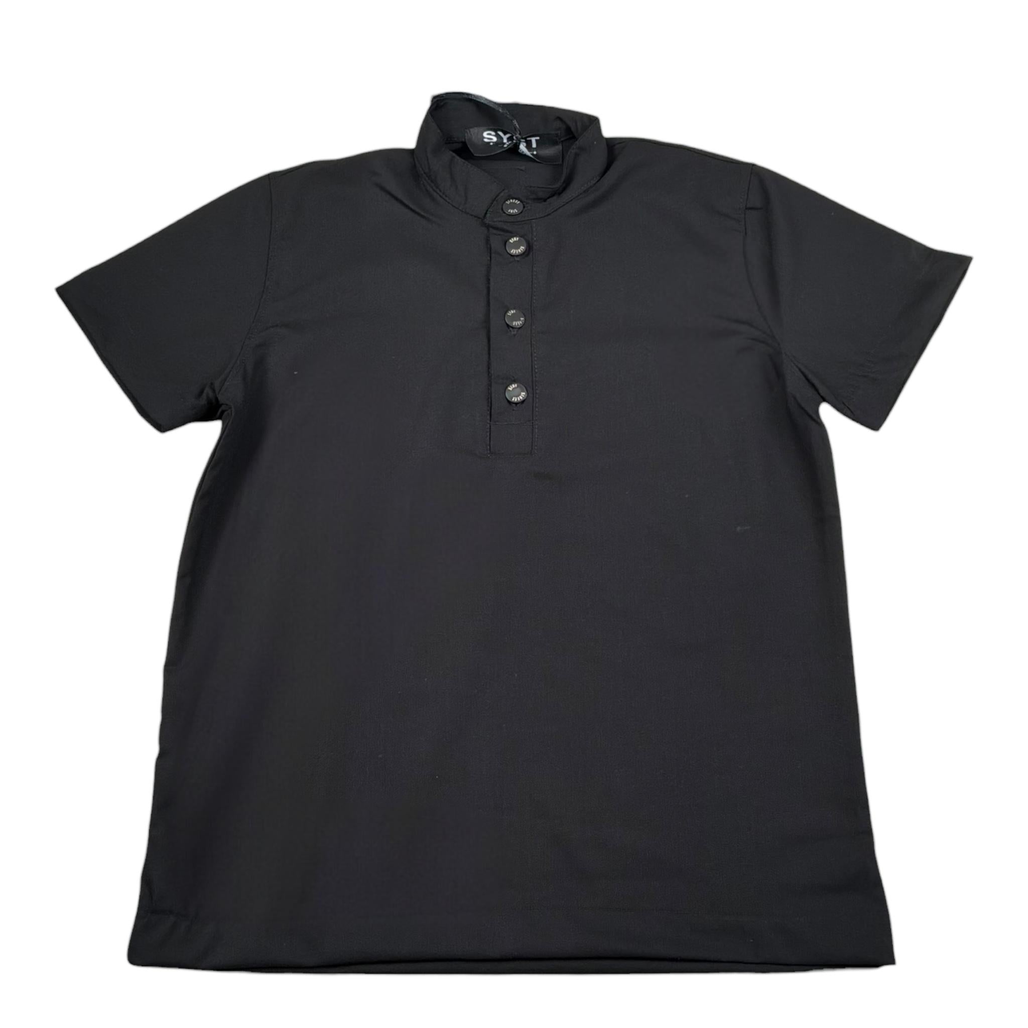 Syst Polo Mezza Manica Tinta Unita per Bambino TB5007J NERO SYST 