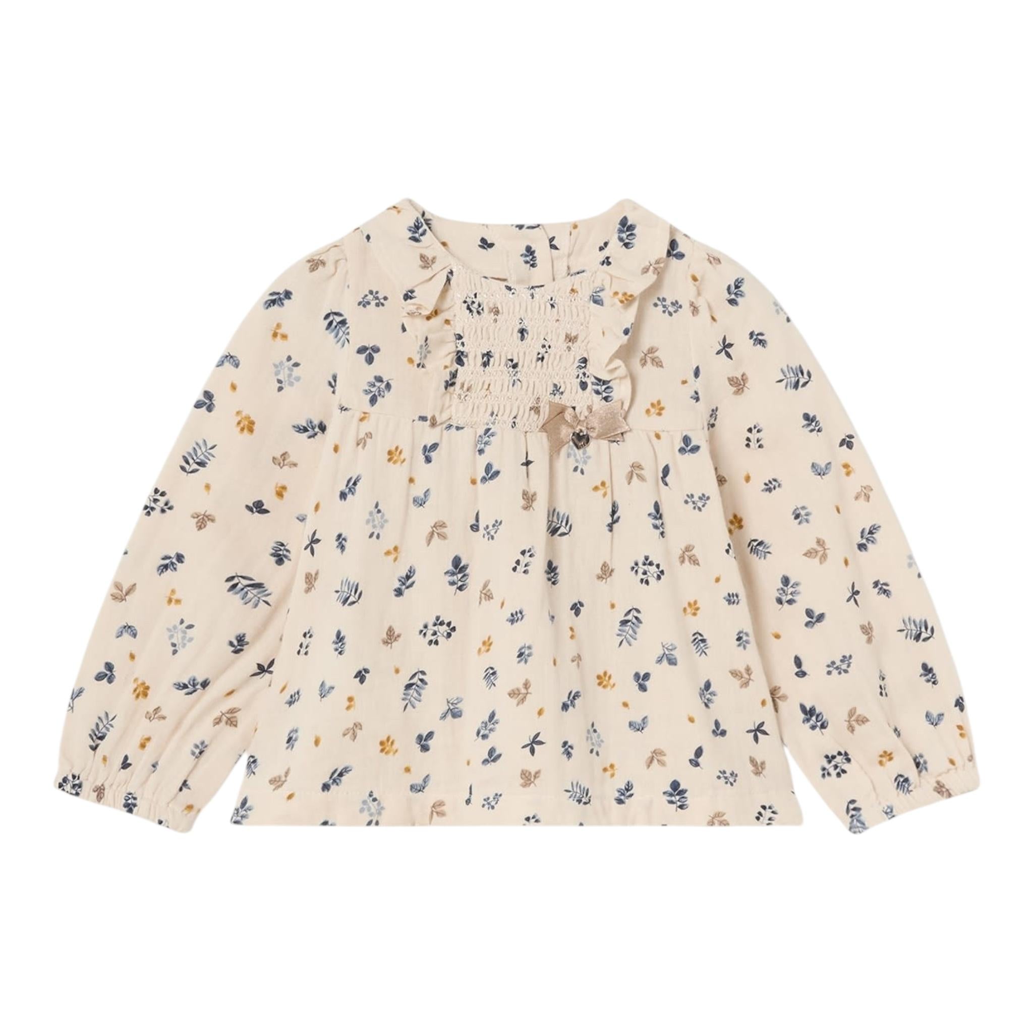 MAYORAL camicia manica lunga fantasia floreale Panna per Neonata 2195X PANNA MAYORAL 